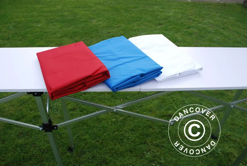 Seitenverkleidung für die FleXtents PRO Falttisch, 3m, Rot - Image 4