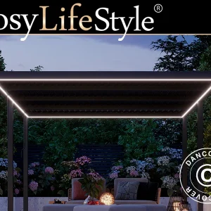 LED Lichtleiste für San Pablo Alu+ Pergola Pavillon 4x5,8m, 6 Stk., Warmweiß