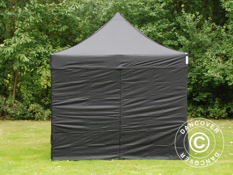 Faltzelt FleXtents Xtreme 50 3x3m Schwarz, mit 4 Seitenwänden - Image 4