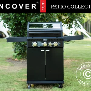 BBQ-Gasgrill Dancover 3+1, Schwarz