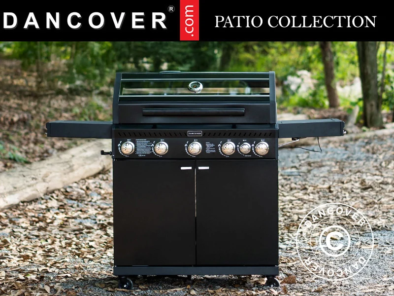 BBQ gas grill Dancover 5+1, Black - Image 2