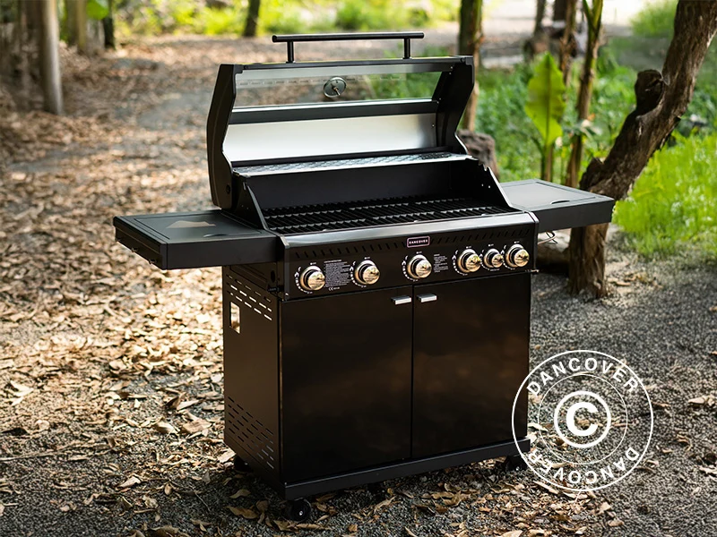 BBQ gas grill Dancover 5+1, Black - Image 4