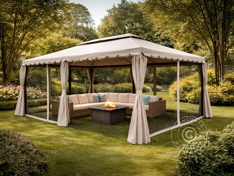 Pavillon Osiris 4x6m, Sand - Image 4