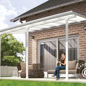Terrassenüberdachung Feria, Palram/Canopia, 3x4,25m, Weiß