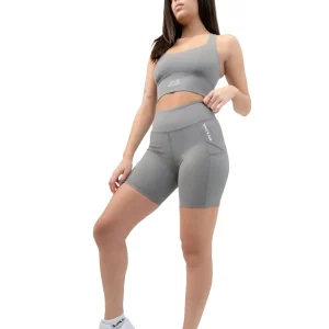 RIVAL Boxing - Shorts de motociclista de cintura alta feminino com bolsos