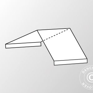 2m Dachplane Mittelabschnitt für SEMI PRO CombiTents®, 5x2m, PVC, weiß