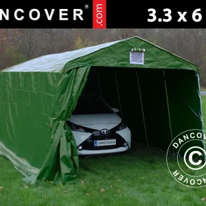 Zeltgarage PRO 3,3x6x2,4m PVC, Grün