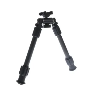 Bipé giratório Truglo Tac Pod Carbon Pro para montagem em qualquer trilha Picatinny - ajustável de 6" a 9"