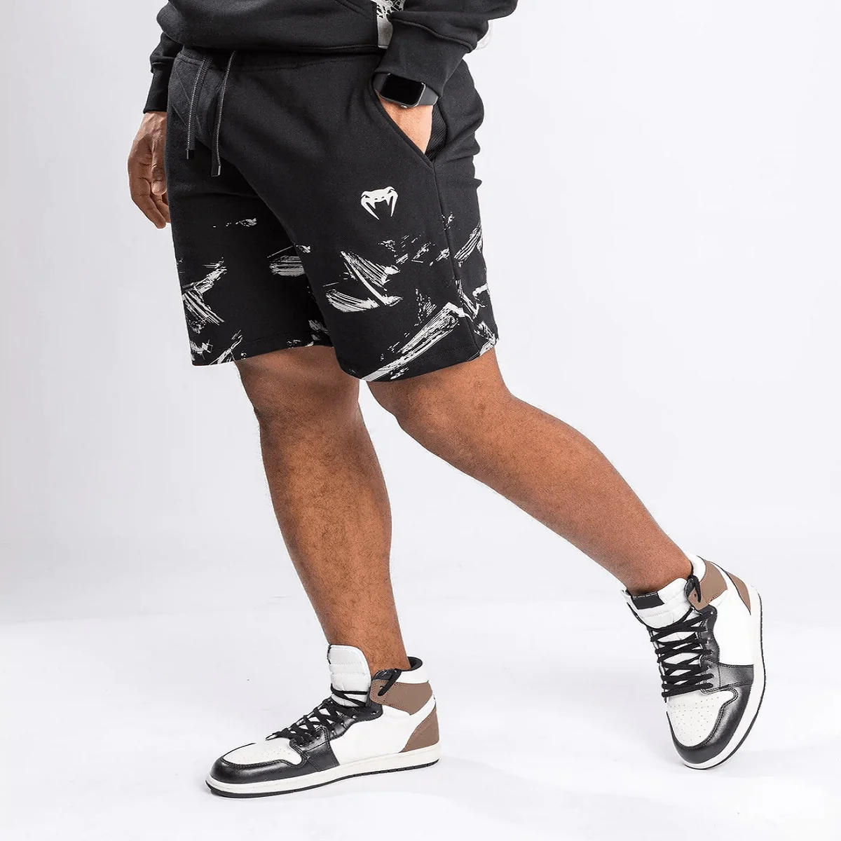 Venum UFC Authentic Fight Week 2.0 Fitness Shorts - Preto/Areia - Image 3