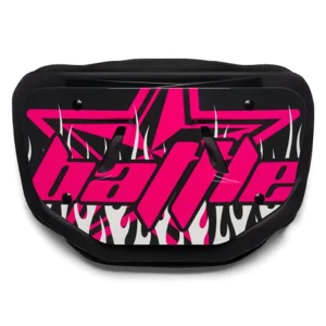 Placa traseira para jovens da Battle Sports "Astro" - Preto/Rosa