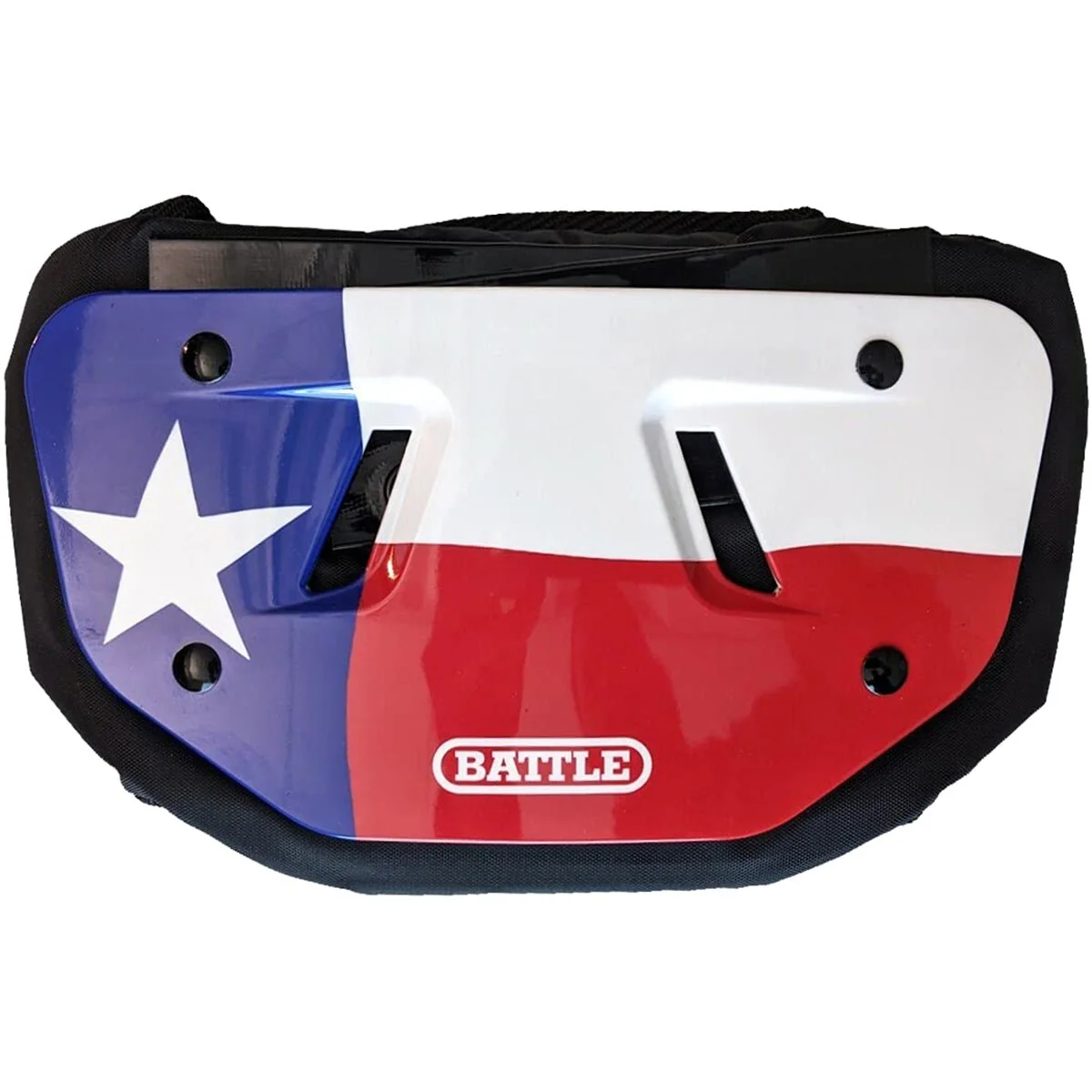Placa traseira cromada para futebol americano Battle Sports Texas Flag - Vermelho/Branco/Azul - Image 2