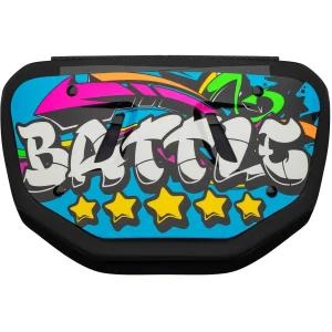 Placa traseira protetora cromada Battle Sports Youth Graffiti23 para futebol