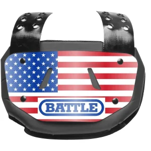 Placa traseira cromada para futebol americano Battle Sports Youth USA