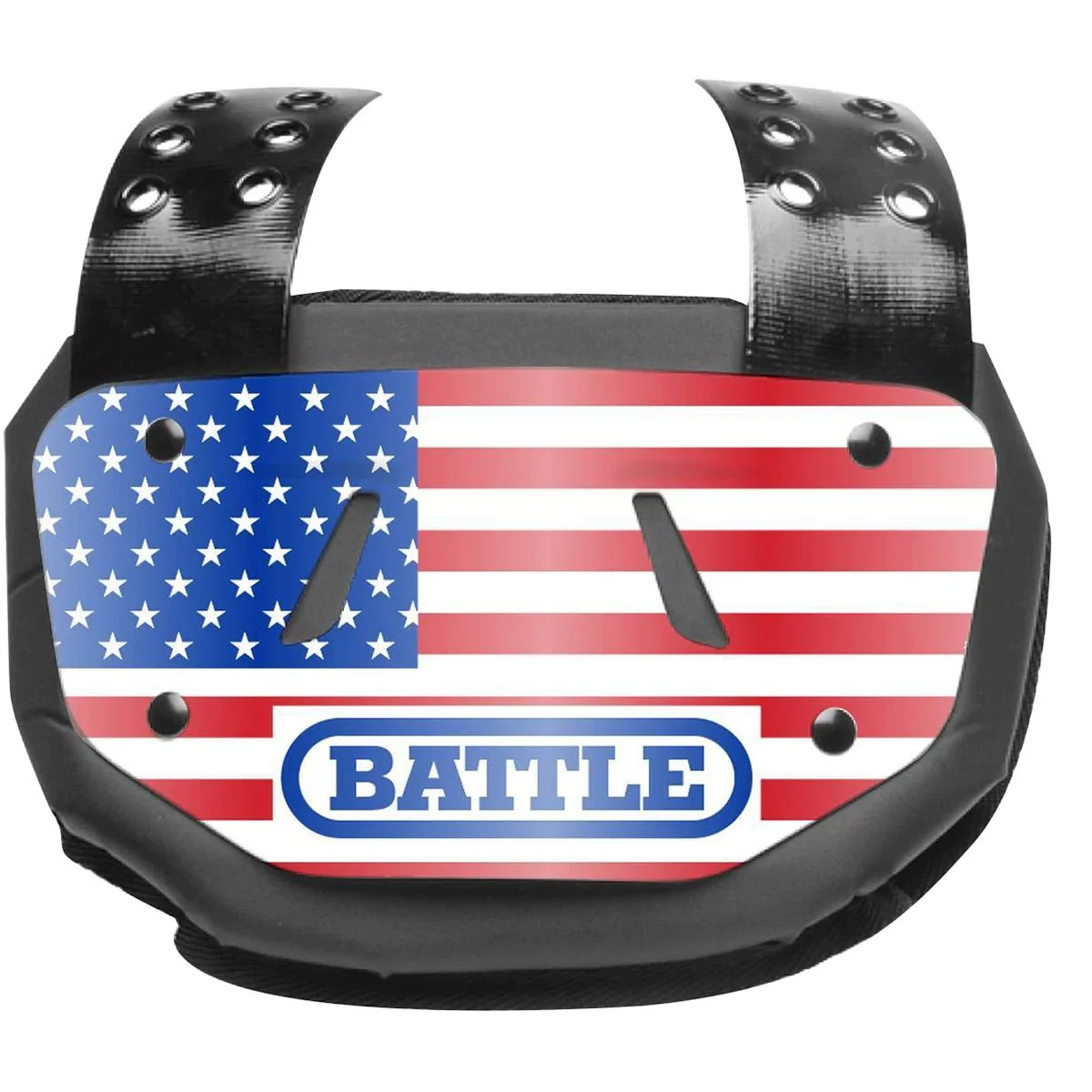 Placa traseira cromada para futebol americano Battle Sports Youth USA - Image 2