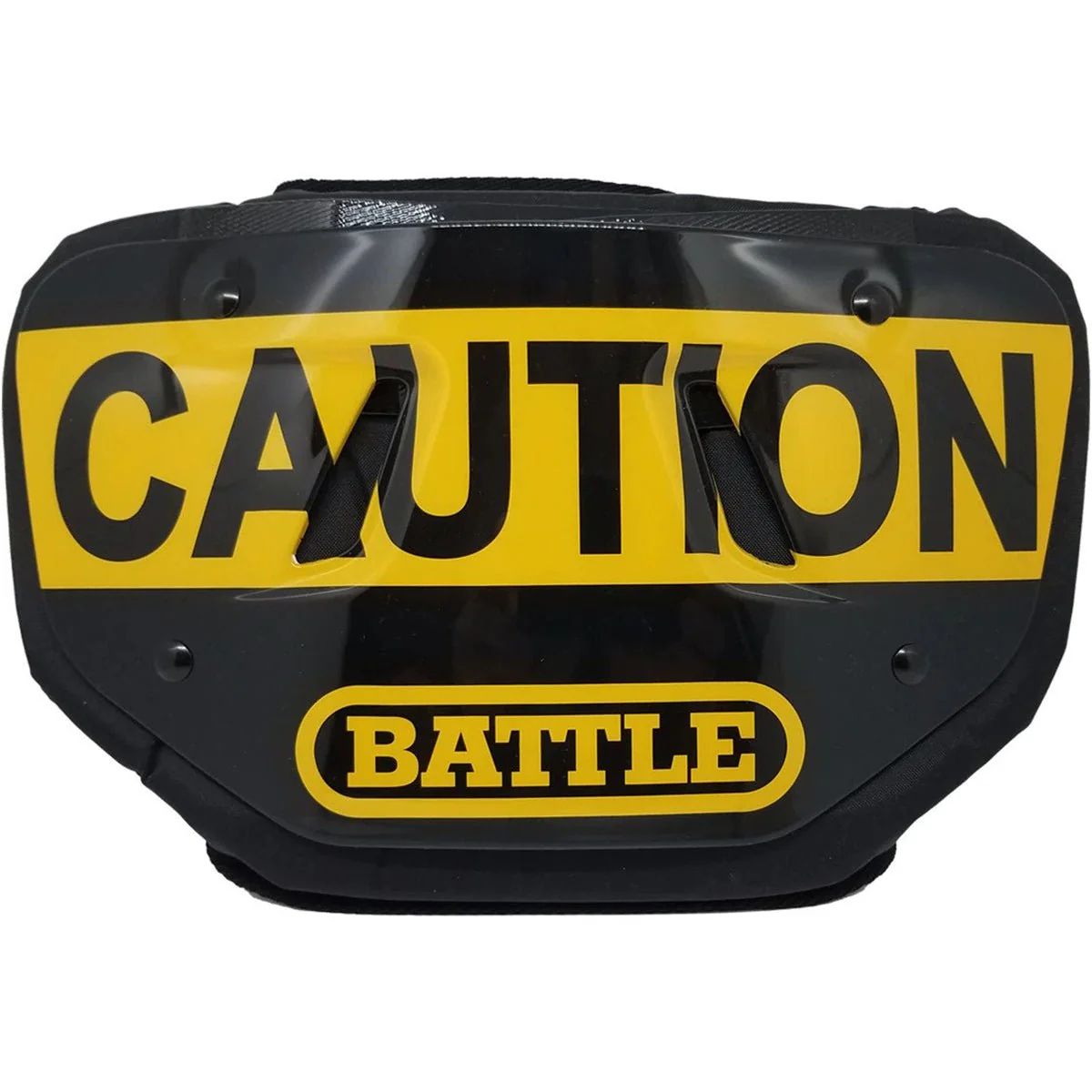 Placa traseira de futebol cromada para adultos Battle Sports Caution
