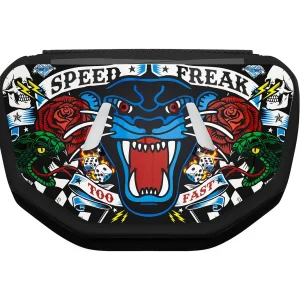 Placa traseira protetora cromada Battle Sports Speed Freak para bola de futebol - multicolorida
