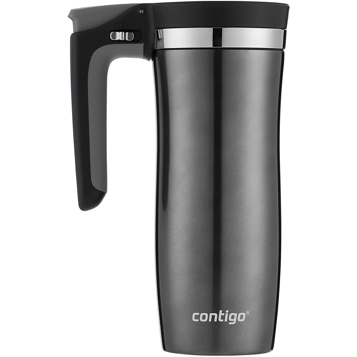 Caneca de viagem com alça de aço inoxidável com isolamento a vácuo Autoseal Contigo 16 oz - Image 4