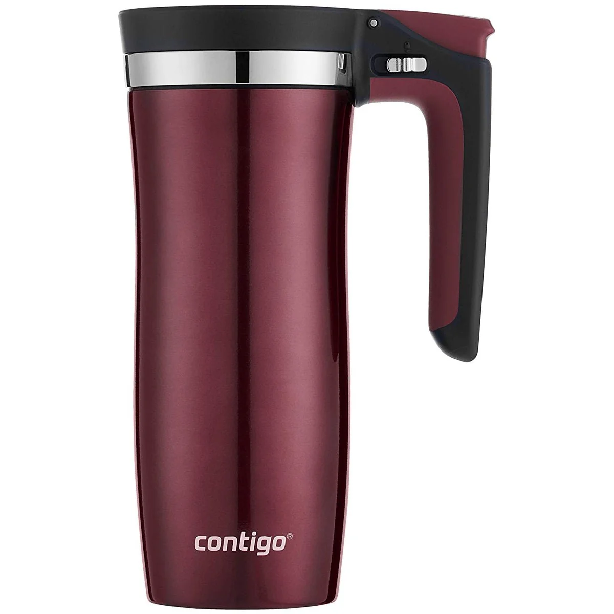 Caneca de viagem com alça de aço inoxidável com isolamento a vácuo Autoseal Contigo 16 oz - Image 7