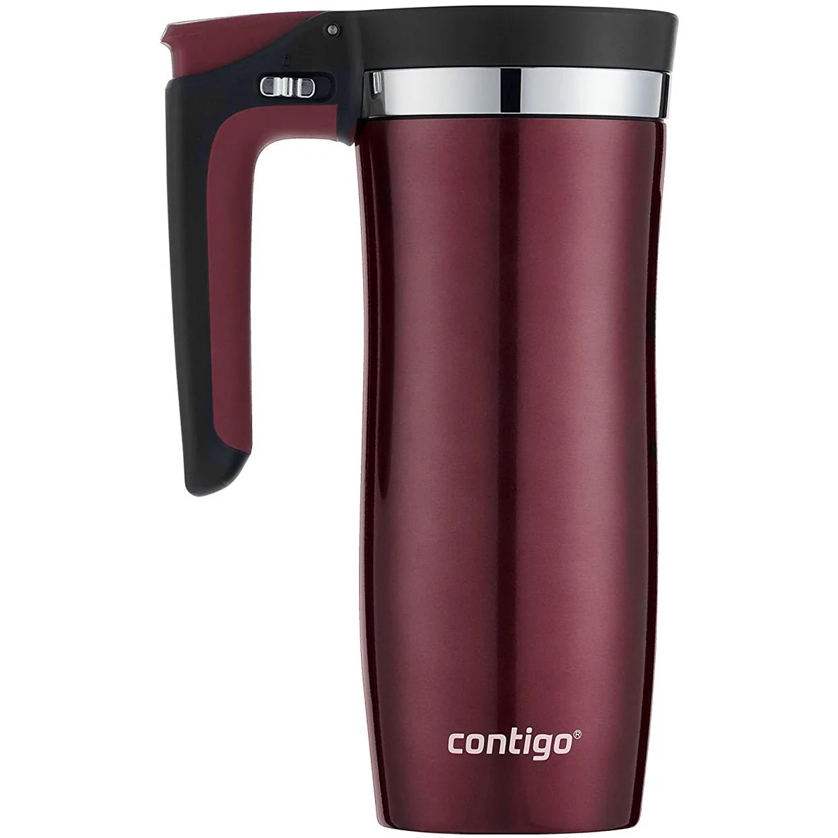Caneca de viagem com alça de aço inoxidável com isolamento a vácuo Autoseal Contigo 16 oz - Image 8