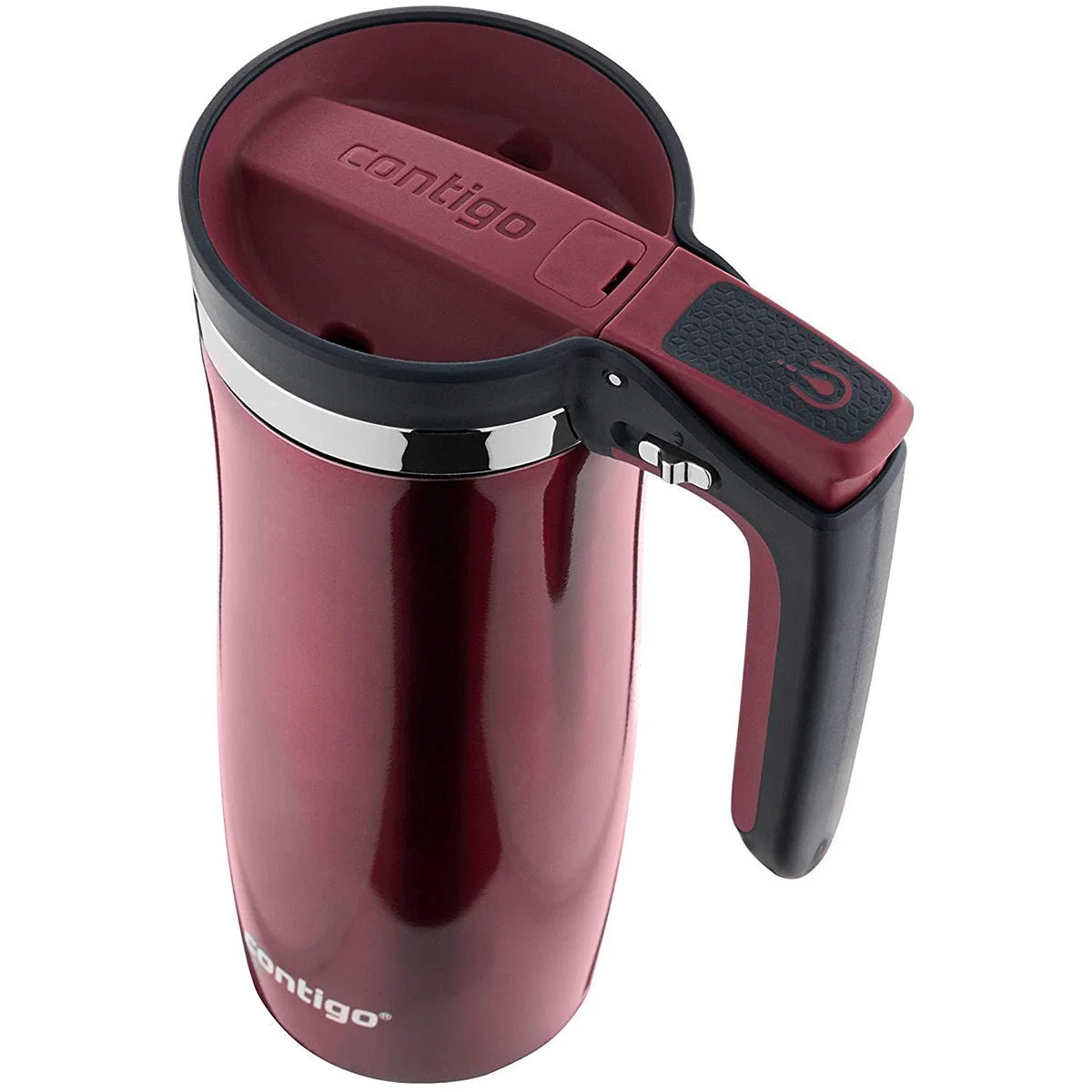 Caneca de viagem com alça de aço inoxidável com isolamento a vácuo Autoseal Contigo 16 oz - Image 9