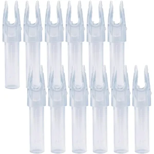 Carbon Express .203 Launchpad Precision Nock Pacote com 12 unidades - Transparente