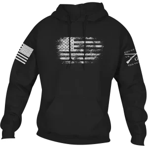 Moletom com capuz estilo Grunt Vintage American Pullover - Preto