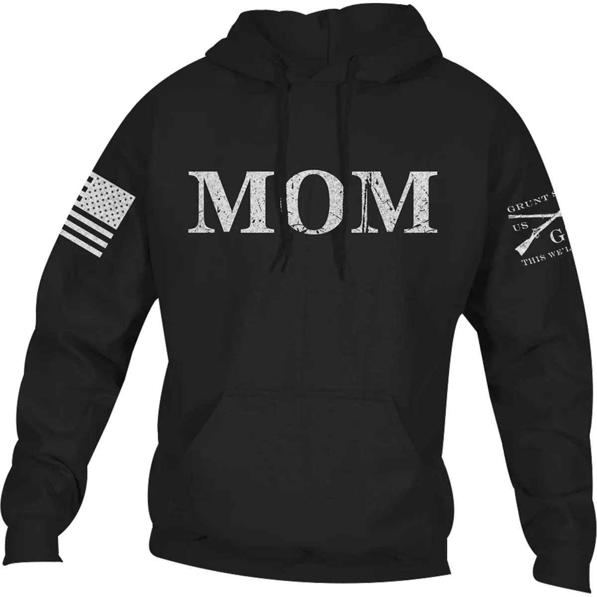 Moletom com capuz estilo Grunt Style Mom Defined - Preto - Image 3