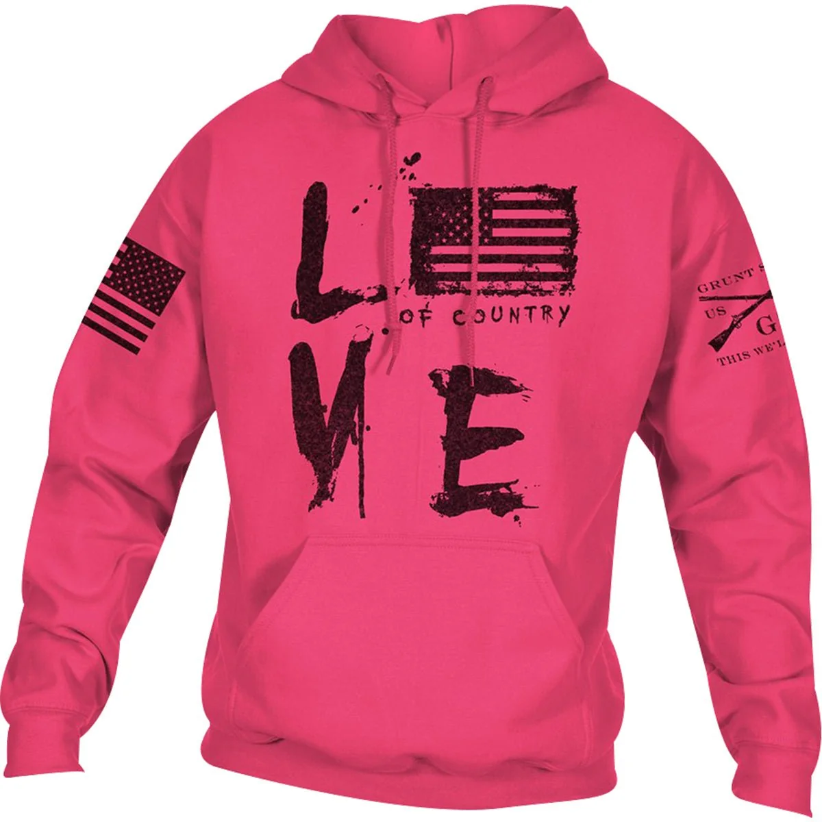 Grunt Style Love Of Country Pulôver com capuz