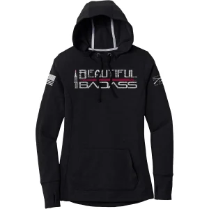 Grunt Style Feminino Lindo Badass Pullover Hoodie - Preto Triad Solid