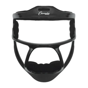 Máscara de jogador de softball de magnésio Champion Sports tamanho adulto 6.75"-7.5" - preta