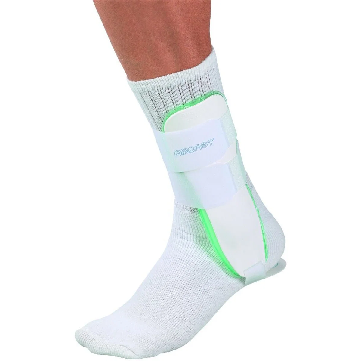 Suporte de tornozelo Mueller Aircast Sport - Branco/Verde - Image 3