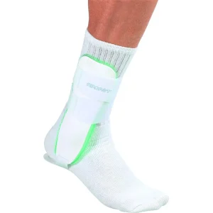 Suporte de tornozelo Mueller Aircast Sport - Branco/Verde