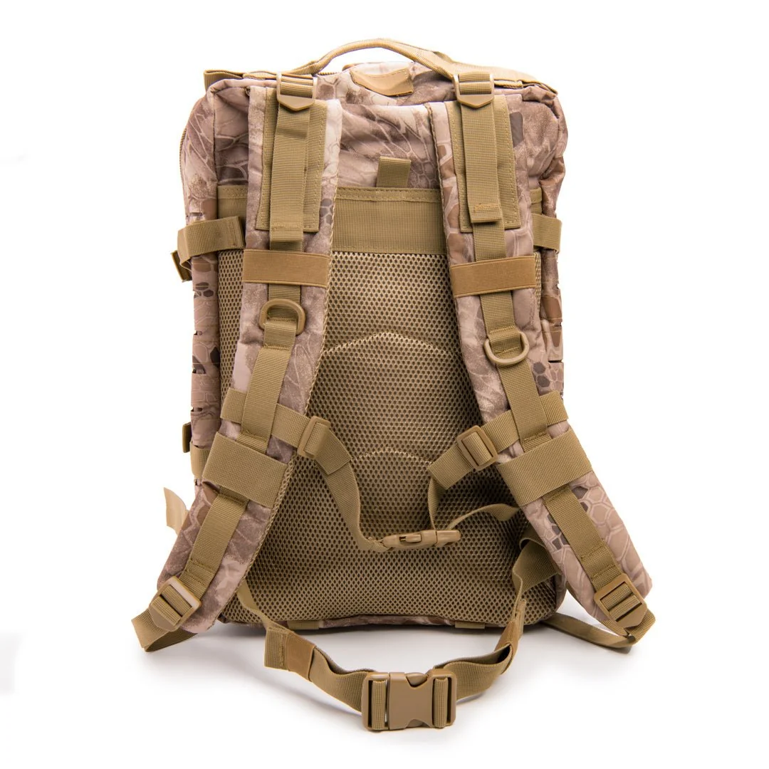 Mochila tática Rattlesnake grande com sistema MOLLE cortado a laser e sistema de retenção para pistola. - Image 7