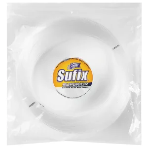 Linha de pesca líder de monofilamento Sufix Superior (110 jardas) - teste de 650 lb - transparente