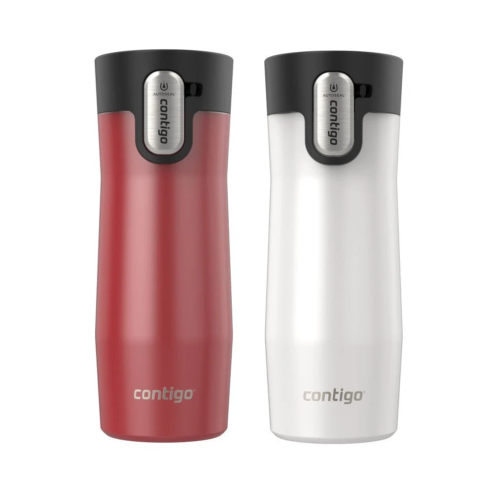 Contigo 16 oz. West Loop 3.0 Autoseal Caneca de viagem de aço inoxidável Pacote com 2 - Image 2