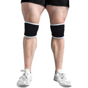 Joelheiras de compressão cruas Sling Shot da Mark Bell - Preto