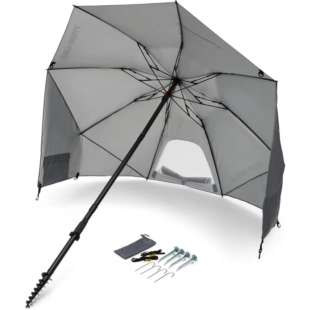 Guarda-chuva Sport-Brella Field Edge com proteção solar, cinza - Image 2