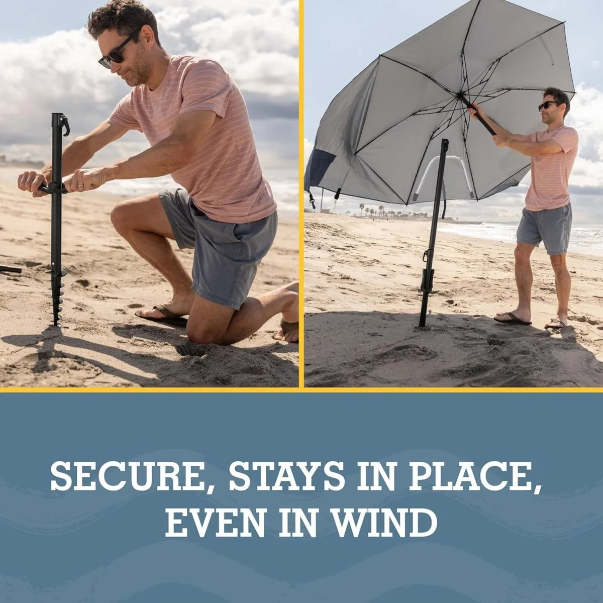 Guarda-chuva Sport-Brella Field Edge com proteção solar, cinza - Image 6