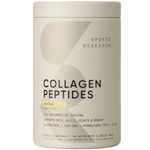 Suplemento alimentar de peptídeos de colágeno hidrolisado Sports Research - 41 porções