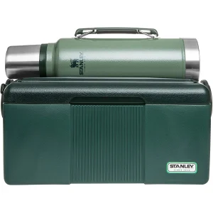 Conjunto de presente Stanley com refrigerador Heritage e garrafa a vácuo clássica - verde