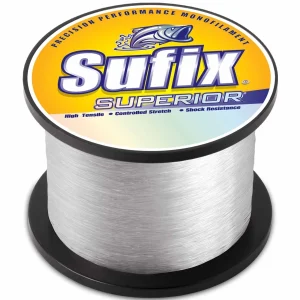Linha de pesca monofilamento Sufix Superior, carretel de 2.2 lb