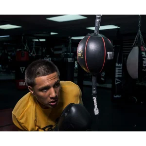 Título Boxing Gyro Balanced Leather Double End Bag - Preto