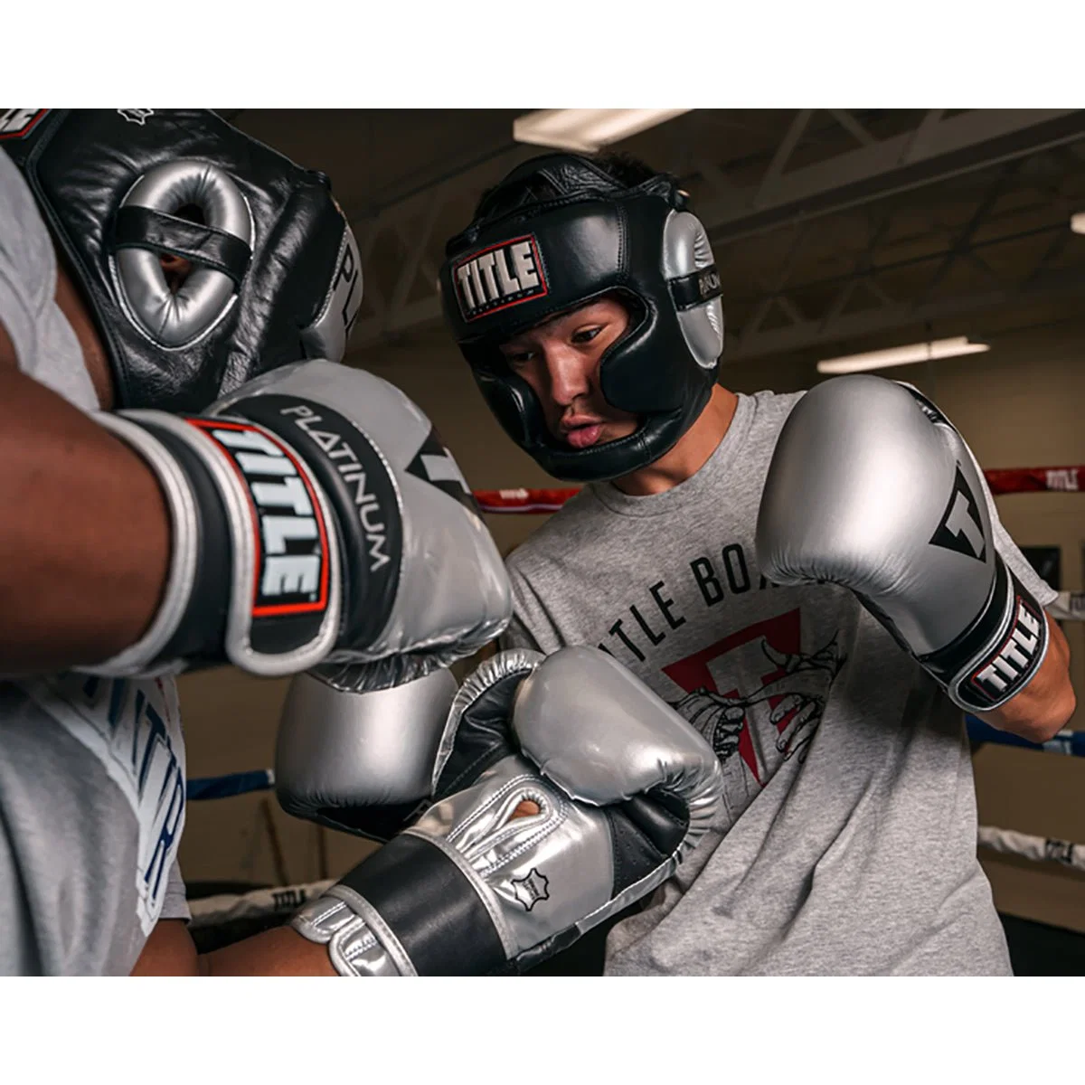 Title Boxing Platinum Premier Treinamento Completo Headgear 2.0 - Preto - Image 6