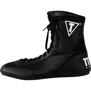 Título Boxing Speed-Flex Encore Sapatos de boxe de comprimento médio - Preto