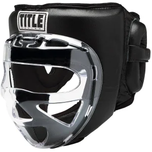 Título Boxing Face Shield Sem Contato Treinamento Headgear 2.0 - Preto