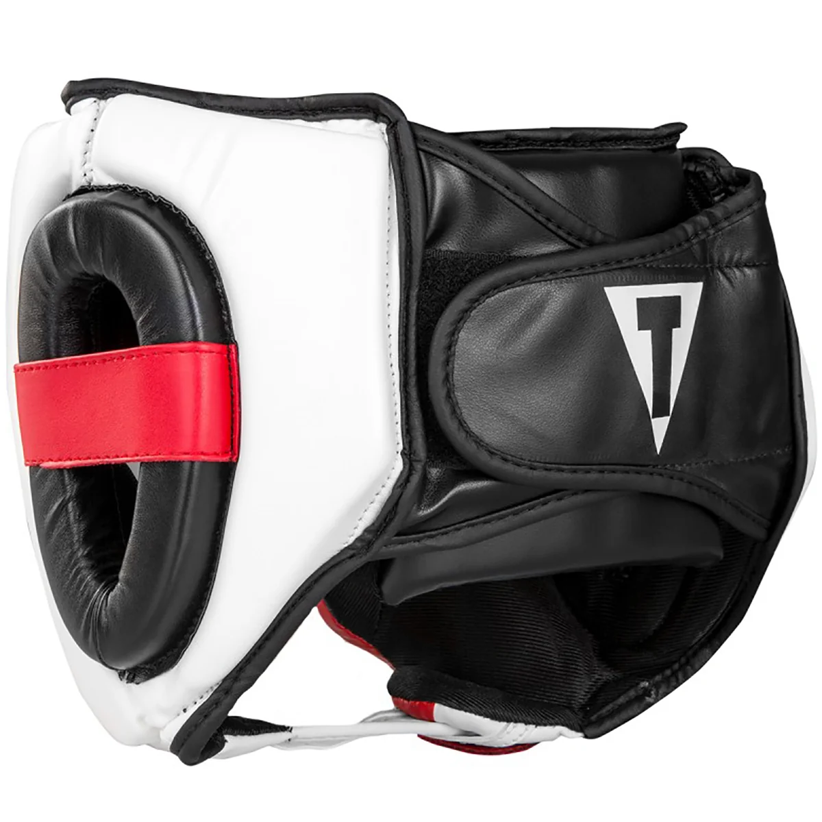 Título Boxe MMA Comando Treinamento Headgear - Preto/Branco/Vermelho - Image 4
