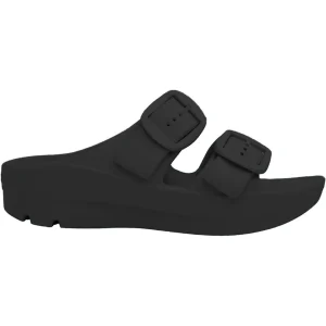 Sandálias femininas Telic Boise Bliss Soft Arch Support - Preto meia-noite