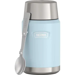 Garrafa térmica 24 oz. Ícone com isolamento a vácuo em aço inoxidável para alimentos com colher