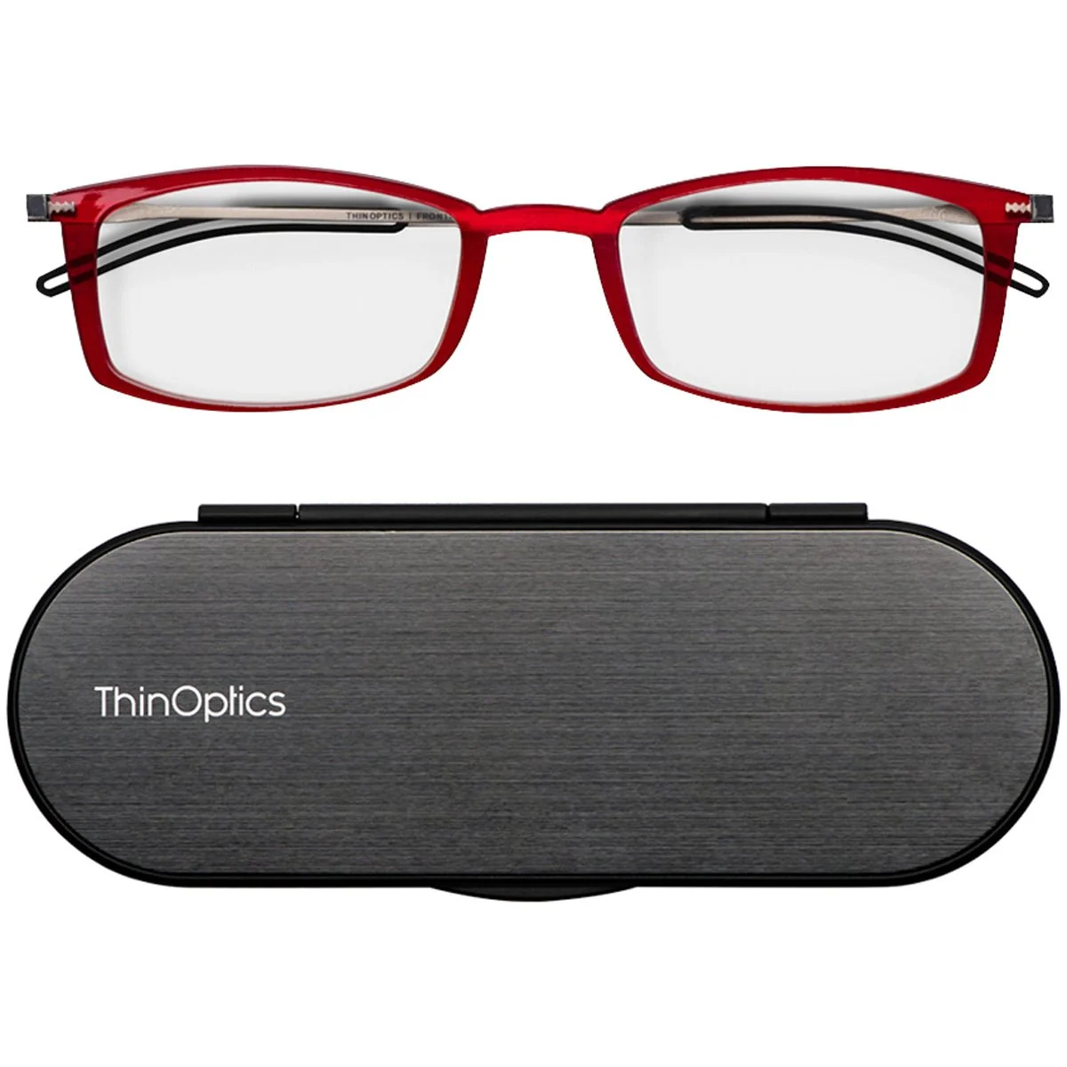 Óculos de leitura ThinOptics FrontPage Brooklyn com estojo Milano - Image 6