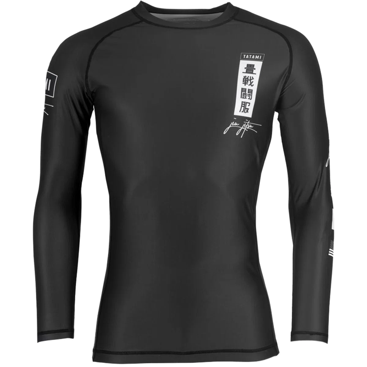 Tatami Fightwear Kanagawa Rashguard de manga comprida - Preto